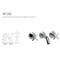 ECT Sea Star Fixed Bath Set 200mm Spout